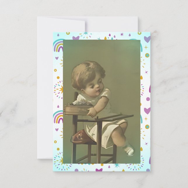 Tarjeta De Agradecimiento Feisty Baby (Anverso)