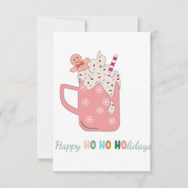 Tarjeta De Agradecimiento Felices Fiestas Ho Ho