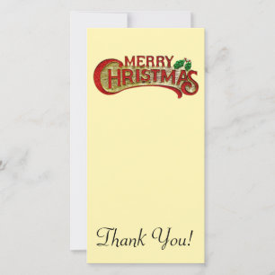 Tarjeta De Agradecimiento Felices Navidad
