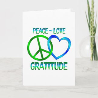 Tarjeta De Agradecimiento FELICIDAD POR EL AMOR DE LA Paz