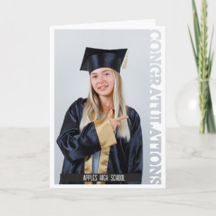 Tarjeta De Agradecimiento Felicidades Celebración de fotos graduación