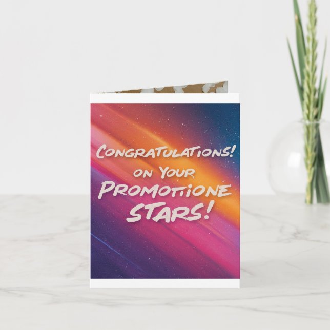 Tarjeta De Agradecimiento ¡Felicidades por tu merecida promoción!