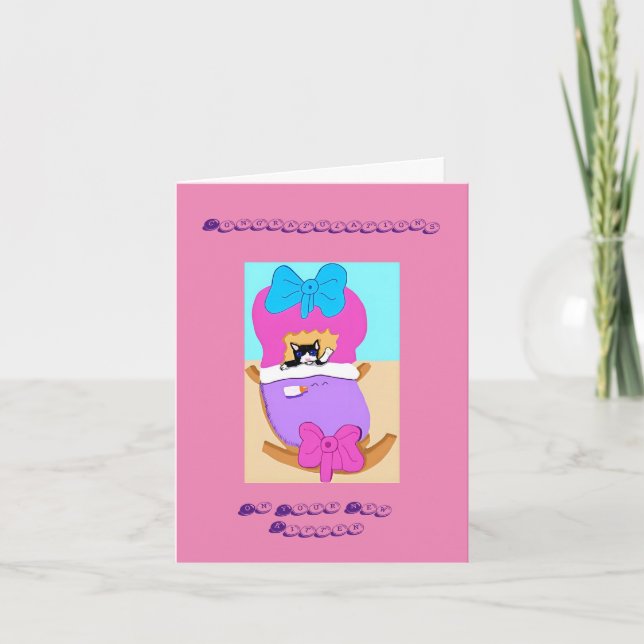 Tarjeta De Agradecimiento Felicidades Por Tu Nuevo Gatito (Anverso)