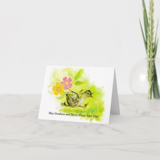 Tarjeta de agradecimiento/felicitación, 4"x5.6" Ta (Anverso)