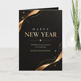 Tarjeta De Agradecimiento Felicitación de Año Nuevo, Un Nuevo Año Un Nuevo C