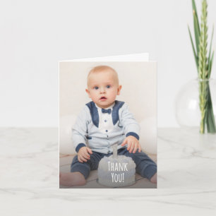 Tarjeta De Agradecimiento Felicitación de cumpleaños con foto adorable con l