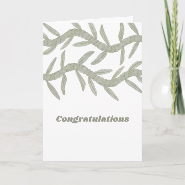 Tarjeta De Agradecimiento Felicitaciones (Anverso)