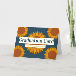 Tarjeta De Agradecimiento Felicitaciones a Sunflower Photo Grad