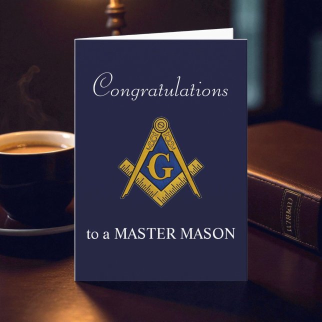 Tarjeta De Agradecimiento Felicitaciones Masonic Master Mason (Subido por el creador)