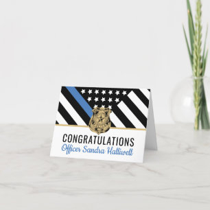 Tarjeta De Agradecimiento Felicitaciones por graduación de la bandera azul d