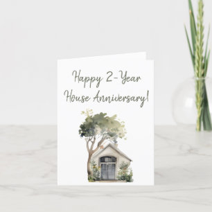 Tarjeta De Agradecimiento Feliz 1 año de aniversario en casa