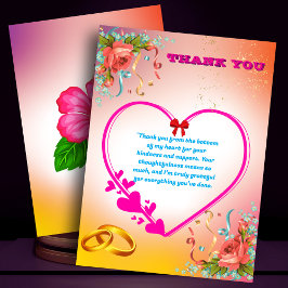 Tarjeta De Agradecimiento Feliz 25° aniversario