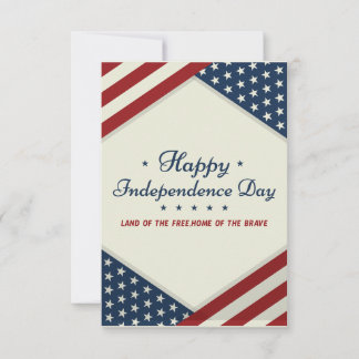 Tarjeta De Agradecimiento Feliz 4 de julio, día de la independencia