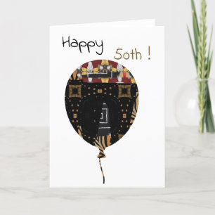 Tarjeta De Agradecimiento Feliz 50.ª carta