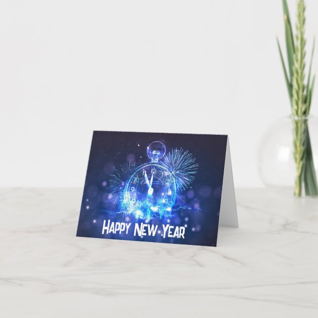 Tarjeta De Agradecimiento Feliz Año Nuevo (Anverso)