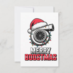 Tarjeta De Agradecimiento Feliz Boostmas Boost amante Santa Turbo Navidad