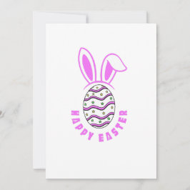 Tarjeta De Agradecimiento Feliz Bunny Easter Egg