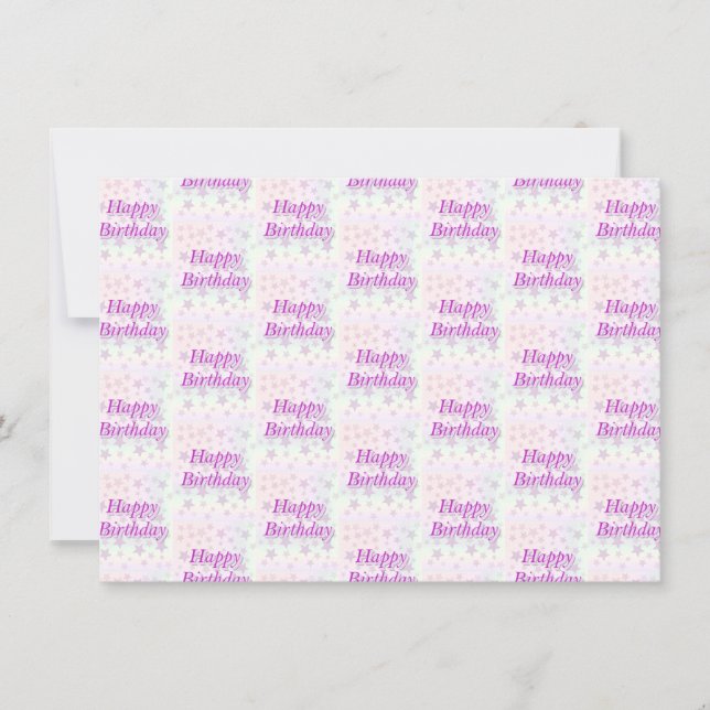 Tarjeta De Agradecimiento ¡Feliz cumpleaños! (Anverso)