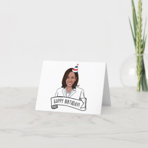 Tarjeta De Agradecimiento Feliz cumpleaños a Kamala Harris