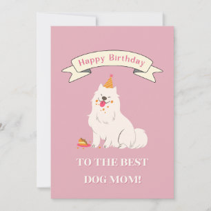Tarjeta De Agradecimiento ¡Feliz cumpleaños a la mejor madre del perro! Cute