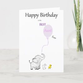 Tarjeta De Agradecimiento Feliz cumpleaños a la mejor tía de la historia - C