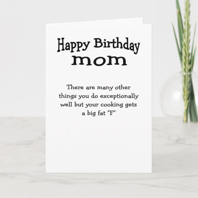 Tarjeta De Agradecimiento Feliz cumpleaños a mamá (Anverso)