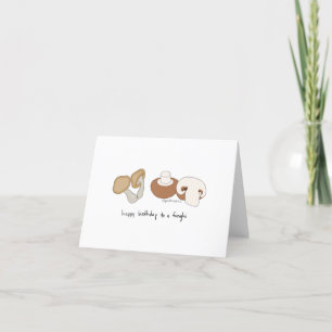 Tarjeta De Agradecimiento Feliz cumpleaños a un Funghi