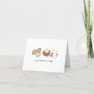 Tarjeta De Agradecimiento Feliz cumpleaños a un Funghi