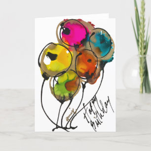 Tarjeta De Agradecimiento Feliz cumpleaños a usted Lovitude Blank Note Card