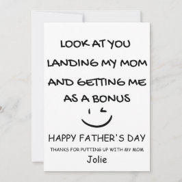 Tarjeta De Agradecimiento Feliz cumpleaños al padrastro