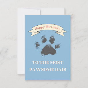 Tarjeta De Agradecimiento Feliz cumpleaños al papá más valiente