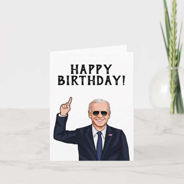 TARJETA DE AGRADECIMIENTO FELIZ CUMPLEAÑOS DE JOE BIDEN (Anverso)
