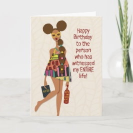 Tarjeta De Agradecimiento Feliz cumpleaños - hermana