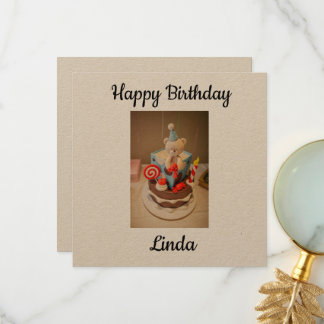Tarjeta De Agradecimiento Feliz cumpleaños Linda