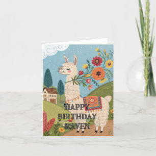 Tarjeta De Agradecimiento Feliz cumpleaños linda carta de folletos florales