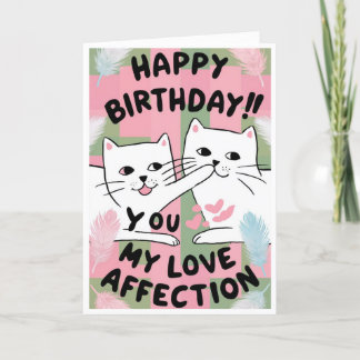 Tarjeta De Agradecimiento Feliz cumpleaños, mi amor, amor, cariño, cariño, c