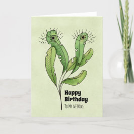 Tarjeta De Agradecimiento Feliz cumpleaños raro botánico