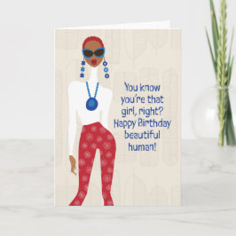 Tarjeta De Agradecimiento Feliz cumpleaños - ¿Sabes que eres ese chica, verd