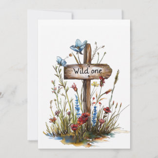 Tarjeta De Agradecimiento Feliz cumpleaños, salvaje