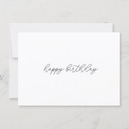 Tarjeta De Agradecimiento Feliz cumpleaños simplemente
