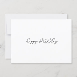 Tarjeta De Agradecimiento Feliz cumpleaños simplemente