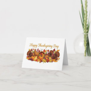 Tarjeta De Agradecimiento Feliz Día de Acción de Gracias — Saludo de Cosecha