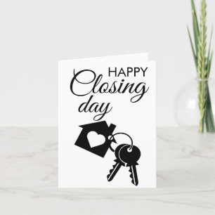 Tarjeta De Agradecimiento Feliz día de cierre inmobiliarioTarjeta de agradec