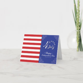 Tarjeta De Agradecimiento Feliz Día de la Independencia de Estados Unidos