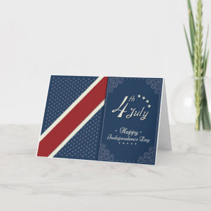 Tarjeta De Agradecimiento Feliz Día de la Independencia de Estados Unidos