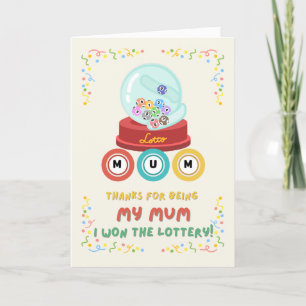 Tarjeta De Agradecimiento Feliz día de la madre