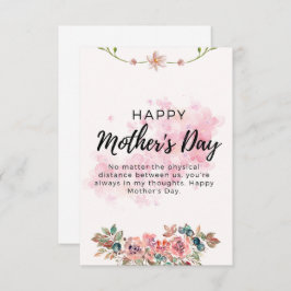 Tarjeta De Agradecimiento feliz día de la madre