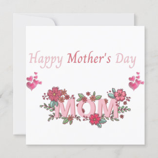 Tarjeta De Agradecimiento Feliz día de la madre