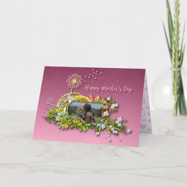 Tarjeta De Agradecimiento Feliz Día de la Madre (Anverso)