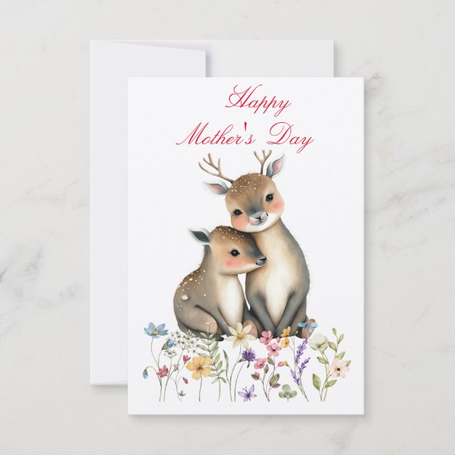 Tarjeta De Agradecimiento Feliz día de la madre (Anverso)